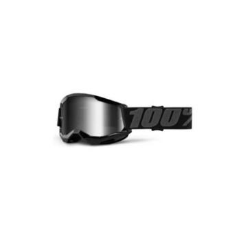 100% STRATA 2 Goggle Black Mirror Silver Lens